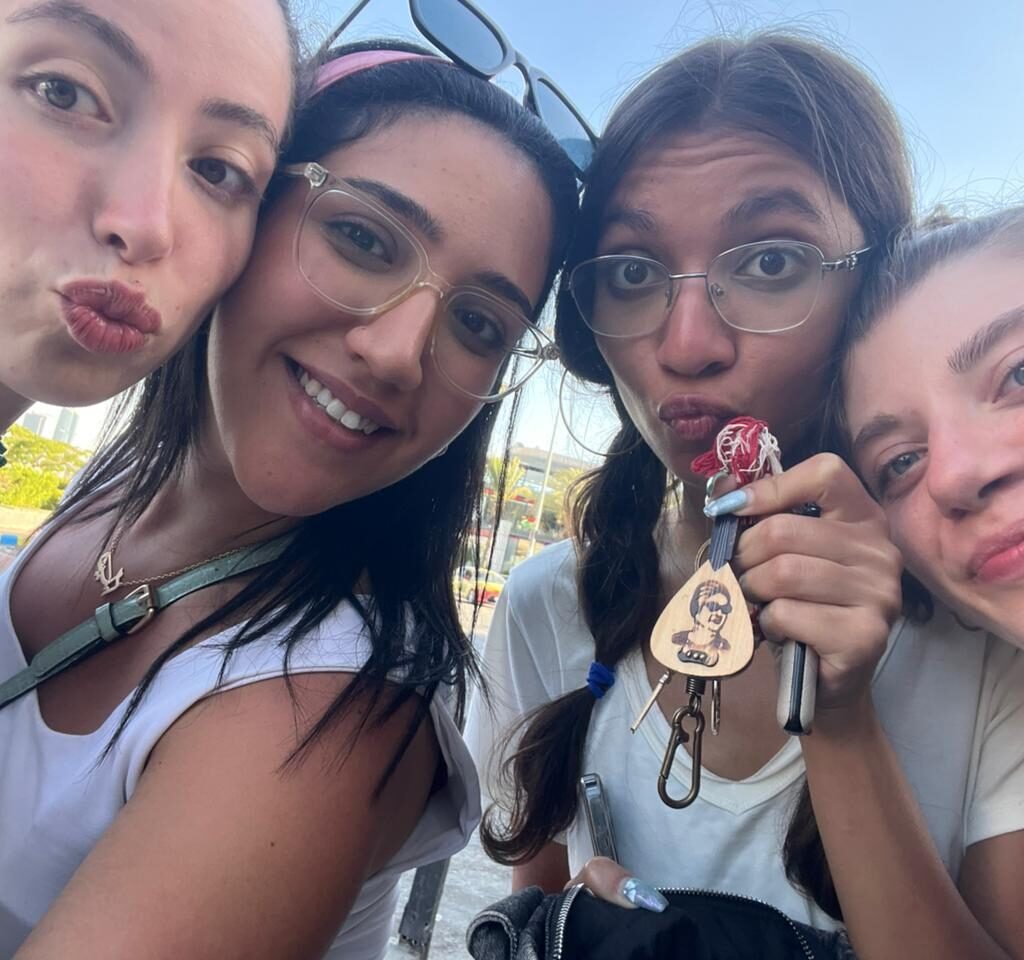 A team sharing a moment during the Treasure Hunt event