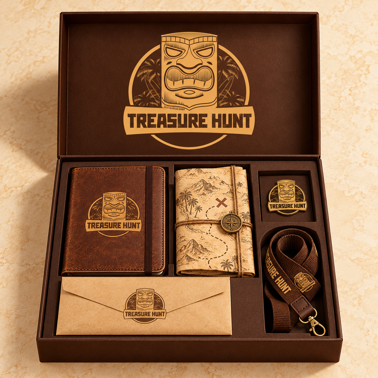 Treasure Hunt corporate design mockup