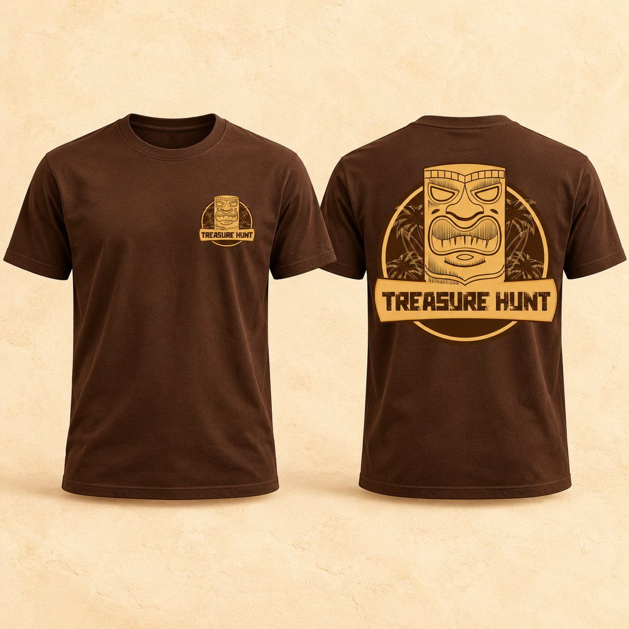 Treasure Hunt apparel design mockup